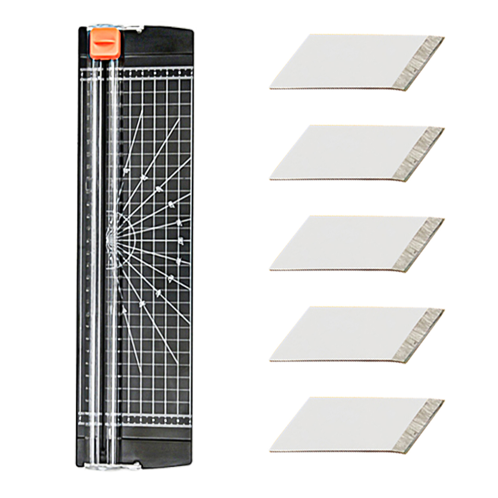Popular A4/A5 Precision Paper Photo Trimmers Cutter Guillotine with Pull-out Ruler for Photo Labels Paper Cutting Tool: Black