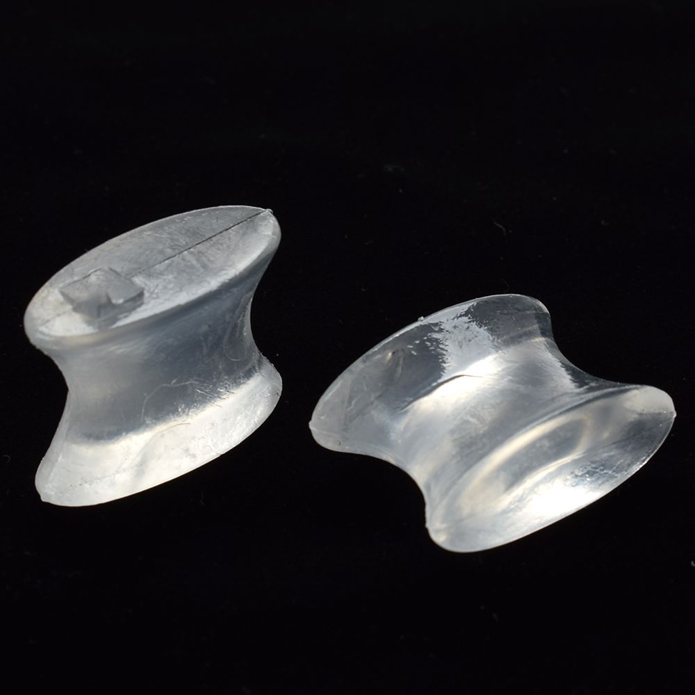 2Stck Fuß Finger Zehe Silikon Gel Zehe Separator Abstandshalter Erzähler Hallux Valgus Pedikübetreffend Korrektor Ballen Knochen Schutz Fuß Pflege