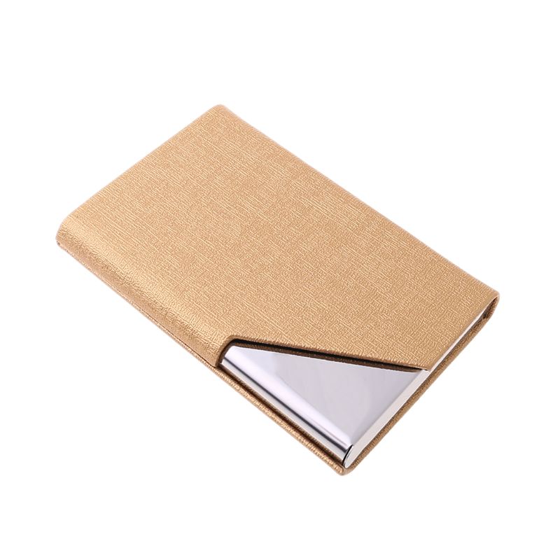 Estuche de metal para tarjetas de visita, portable para tarjetas de visita. XXUC