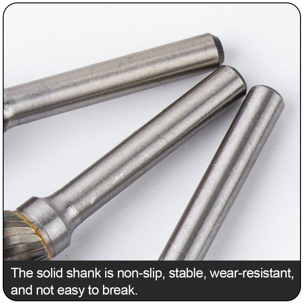 D Conische Kop Carbide Slijpen Hoofd 1Pc Houtsnijwerk Tungsten Staal Roterende Saai Cutter Schuurmiddelen Dtype Bestand Frezen cutt