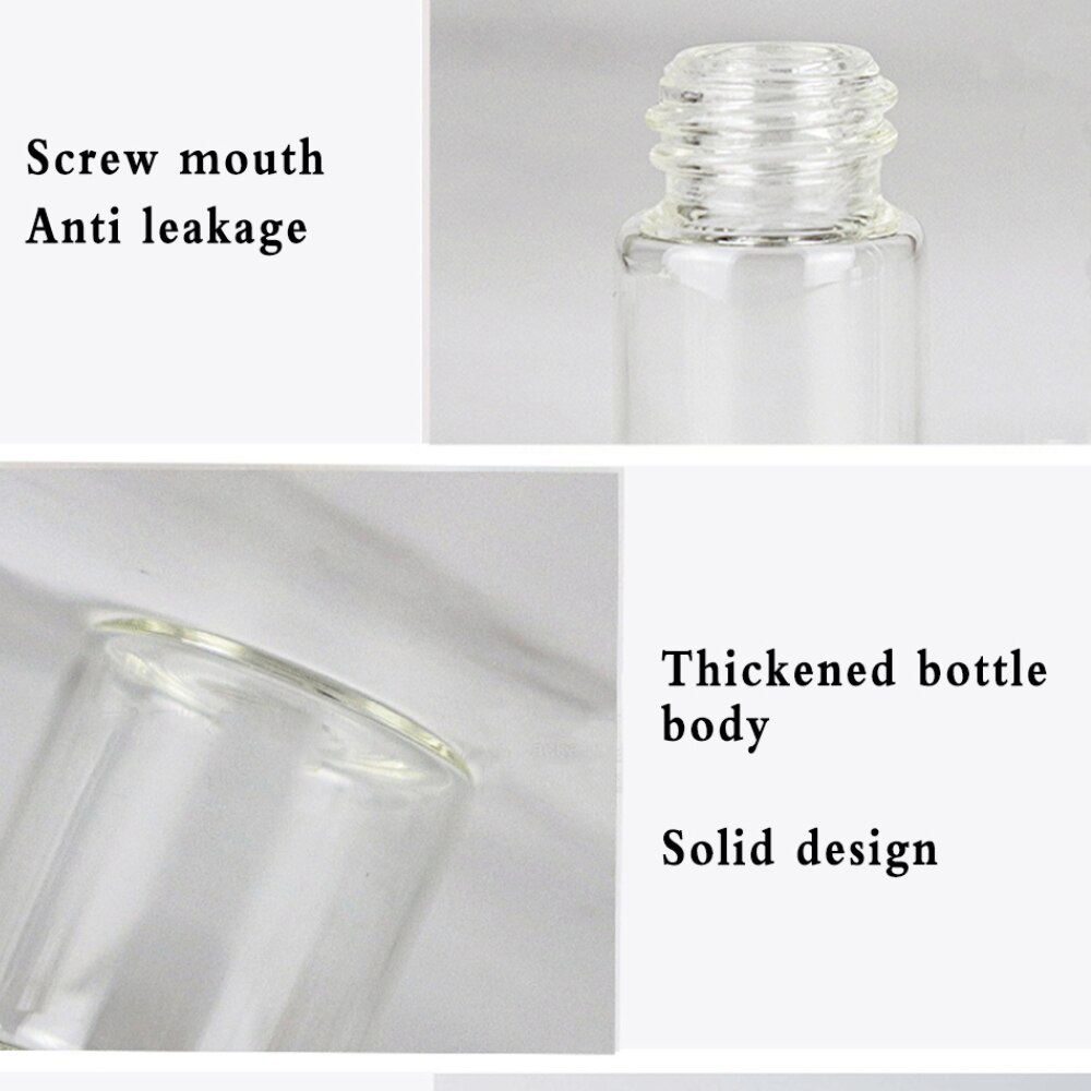 20pcs/lot 5ml 10ml 15ml 20ml Perfume Essential Oil Bottles Dropper Bottle Jars Vials with Pipette for Cosmetic Storage Container