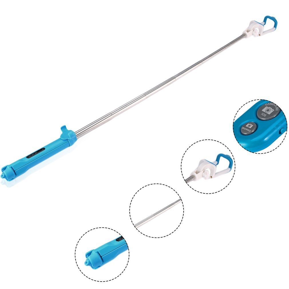 Handheld Cellphone Selfie Stick Wireless BT 4.0 Selfie Stick Remote Shutter Monopod Tripod Holder for IOS Android Smartphones