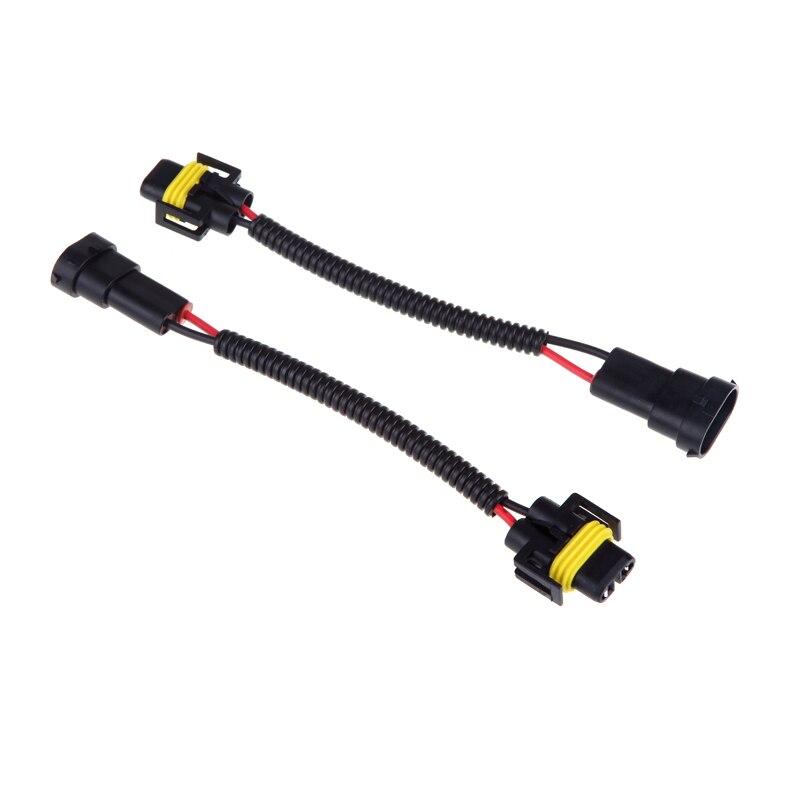 2pcs H8 H9 H11 Wiring Harness Socket Wire Connector Plug Adapter for HID LED Foglight Head Light Lamp Bulb