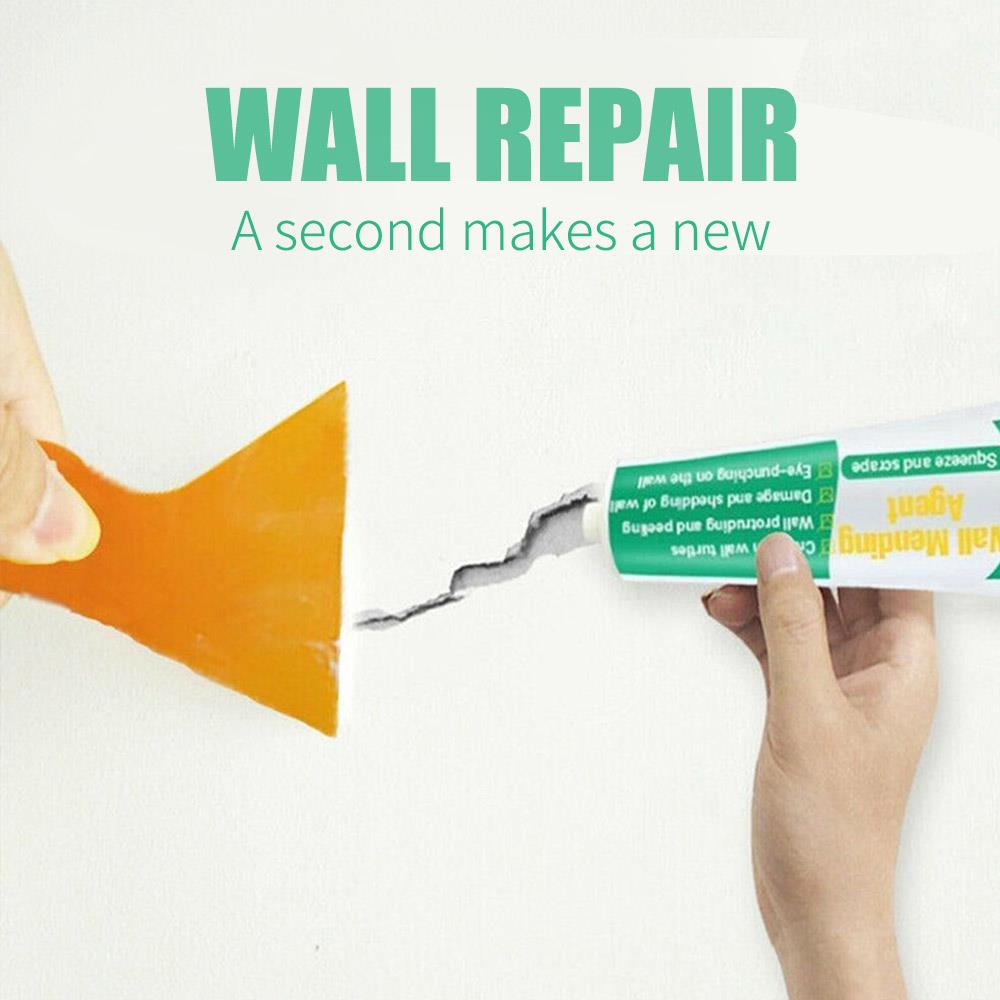 Væg reparation gips hvid miljømæssig gyldig praktisk holdbar bygning væg lakering maling bærbar reparation maling hall