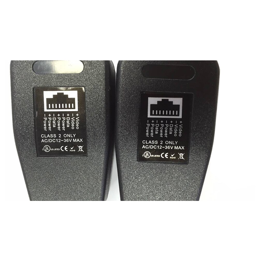 1CH 1 Pair HD CVI TVI AHD Passive Balun RJ45 CCTV Video Balun Transceiver Supply Power For CCTV Security CVI TVI AHD Camera