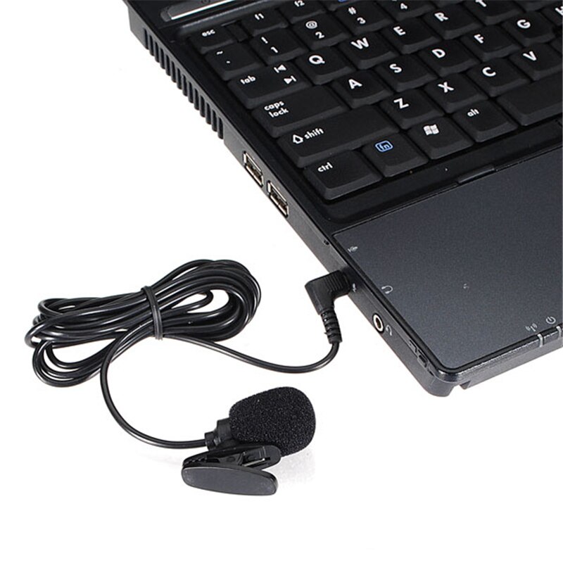 Mode 3.5mm Handsfree Clip Op Mini Revers Microfoon Studio Voor Laptop Desktop Notebook
