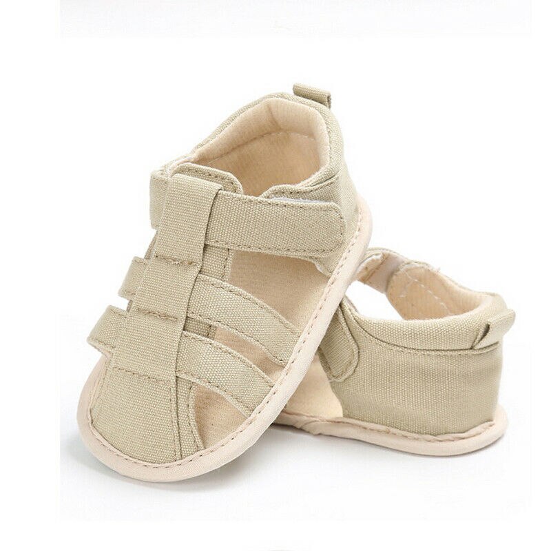 Zomer Kinderen Schoenen Mode Canvas Zoete Kinderen Sandalen Voor Jongens Meisjes Peuter Baby Ademend Hol Uit Schoenen: Beige / 13