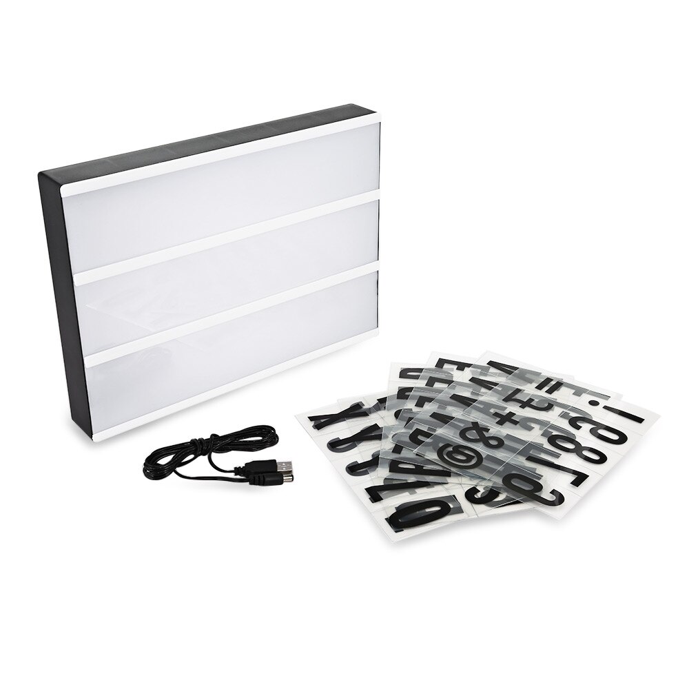 LED Advertising Light Lightbox A4 A6 LED DIY Letter Combination Light Box Night Lamp for Selling Meeting Teaching 6A/4A Size