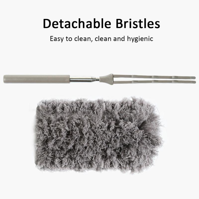 Stofafscheider Intrekbare Anti-Statische Intrekbare Handvat Lederen Lange Sanitaire Borstel Bank Stof Verwijdering Woonkamer Schoonmaken