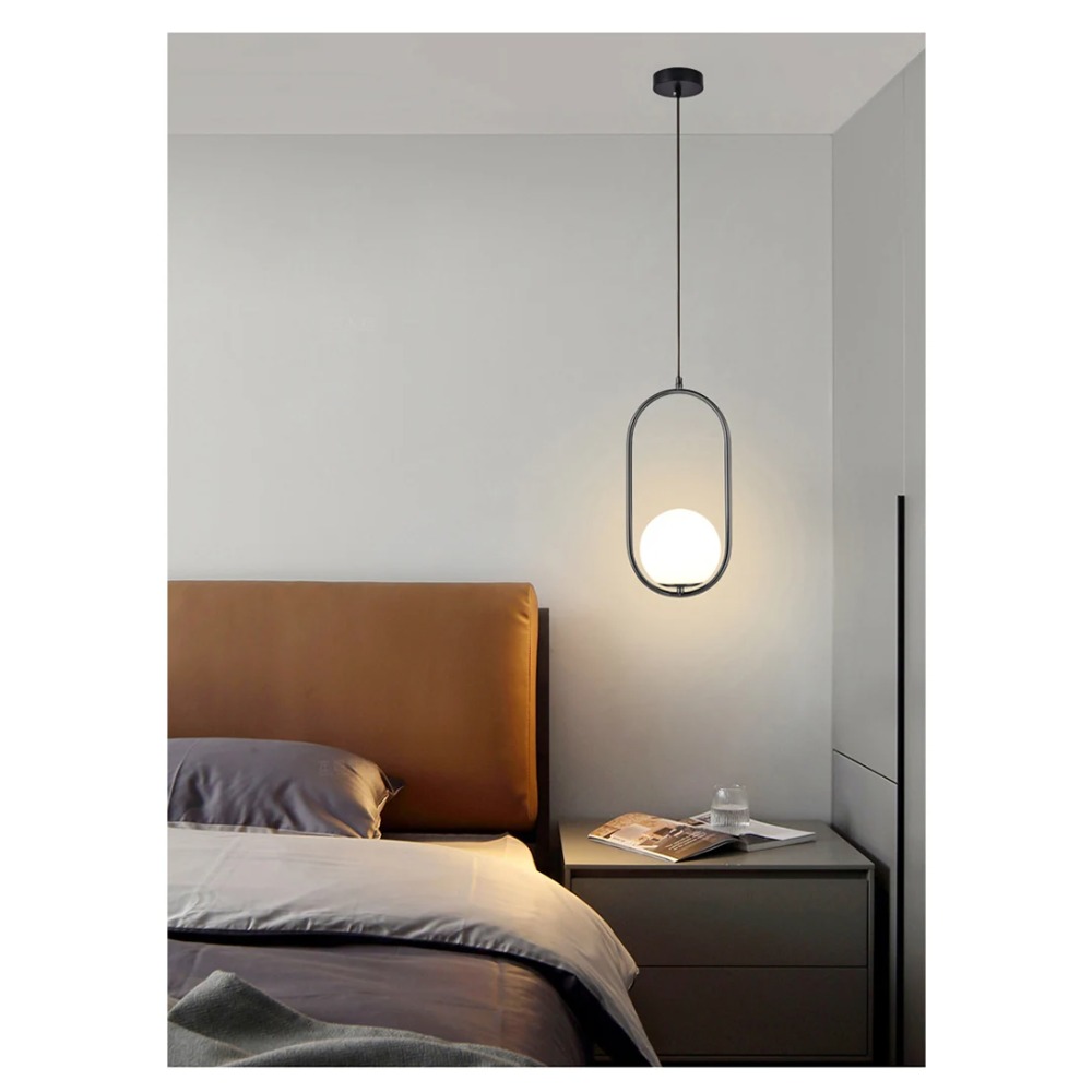Moderne led-pendellampe med  e27 holdere til soveværelset ved siden af en hængelampe nordisk enkel lampe til stuen køkken lysekrone