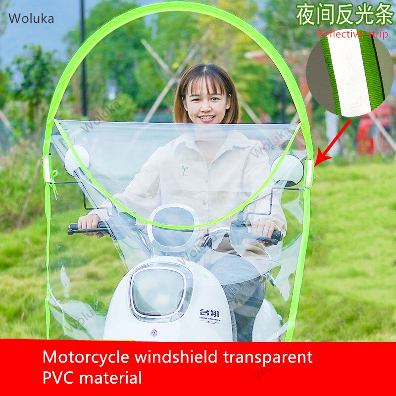 Elektrisk motorcykel forrude gennemsigtigt batteri øger frontruden  cd50 q02