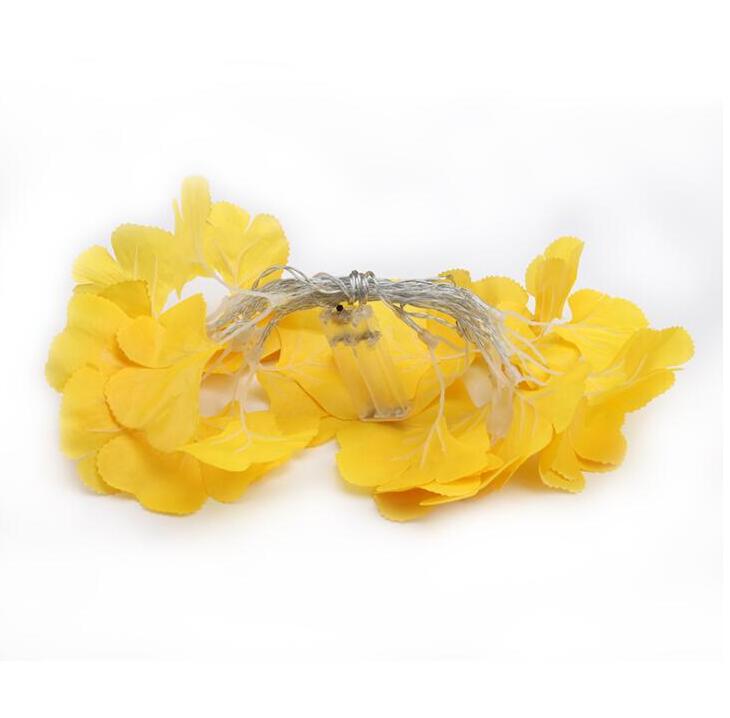 LED leaf string light decoration coloured light battery string 1.5m 10led