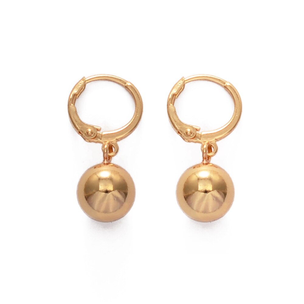 Anniyo Ball Earrings for Women's Girl African Round Beads Earring Arab Middle Eastern Jewelry Hawaiian Earrings #161106