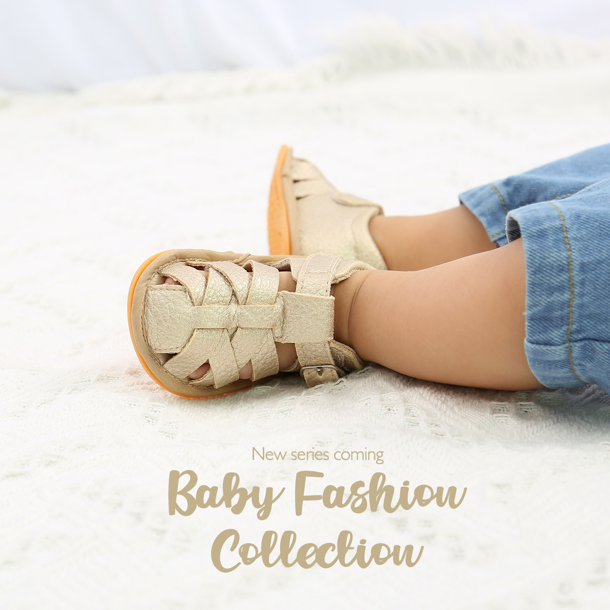 Sandalias de verano para niños y niñas, zapatos de estilo romano de piel sintética suave, antideslizantes, para primeros pasos,
