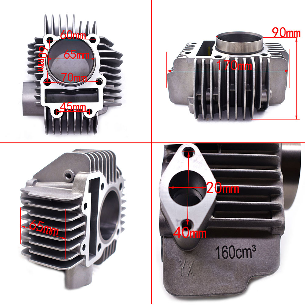 YX 160CC Engine Cylinder body dirt pit bike Kayo Apollo X Motor Yinxiang 160 Engine Spare Parts