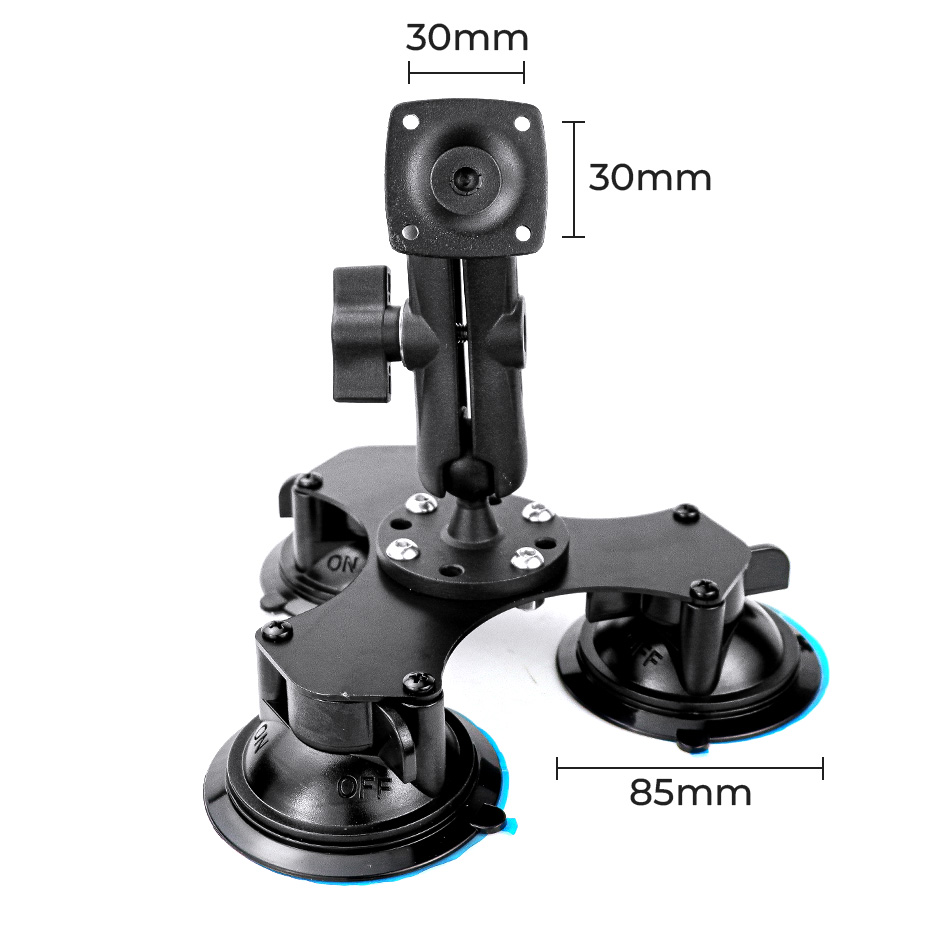 GreenYi Super Heavy-Duty 3 Zuignaphouder Auto Verstelbare Ijzeren Beugel Voor Auto/Desktop Monitor, te installeren tot 5 kg