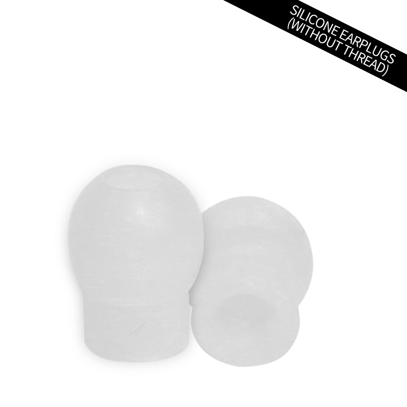 Anillo de fijación de diafragma, accesorios de estetoscopio, silicona, calabaza roscada, tapones suaves para los oídos, , Carent: White earplugs