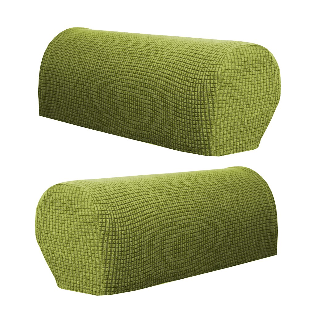 Sæt  of 2 sofa armlæn betræk stretch stof til sofaer lænestole lænestole hjem bar klub: Grøn