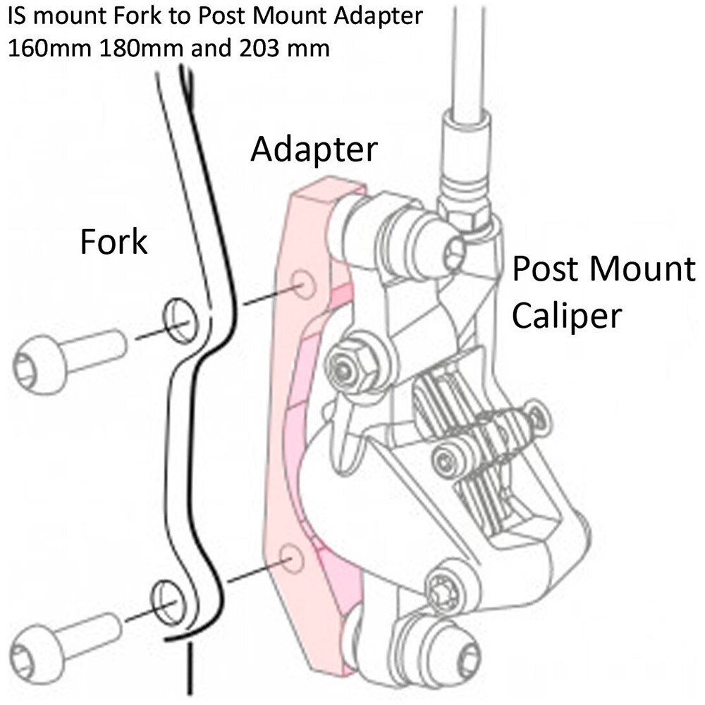 1 Pcs Mtb Schijfrem Ultralight Beugel Schijfremrotor Pm Een Pijler Remschijf Schijfrem Mount Adapter Voor 140 160 Mm Rotor