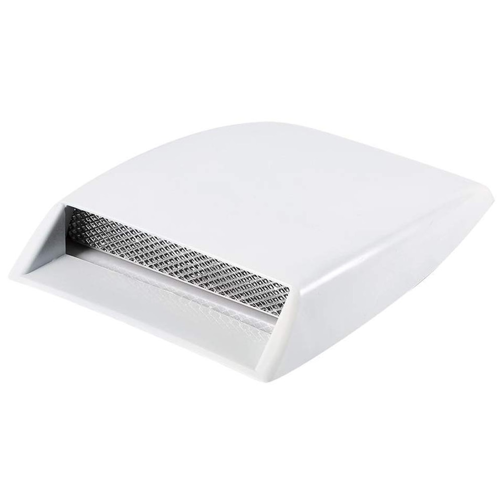 Prise d'air de sortie de voiture faux voitures | Couvercle d'air décoratif de capot d'admission d'air, Simulation du Vent d'air universel pour les berde camions SUVs: WHITE