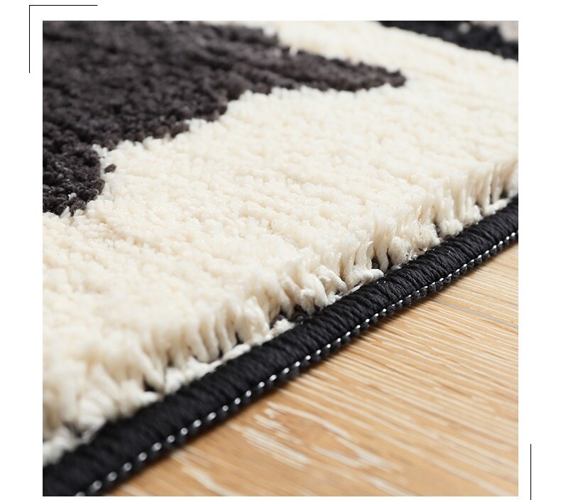 Noir blanc Animal chat imprimé bienvenue tapis de sol salle de bain cuisine tapis paillasson chat tapis de sol salon anti-dérapant Tapete