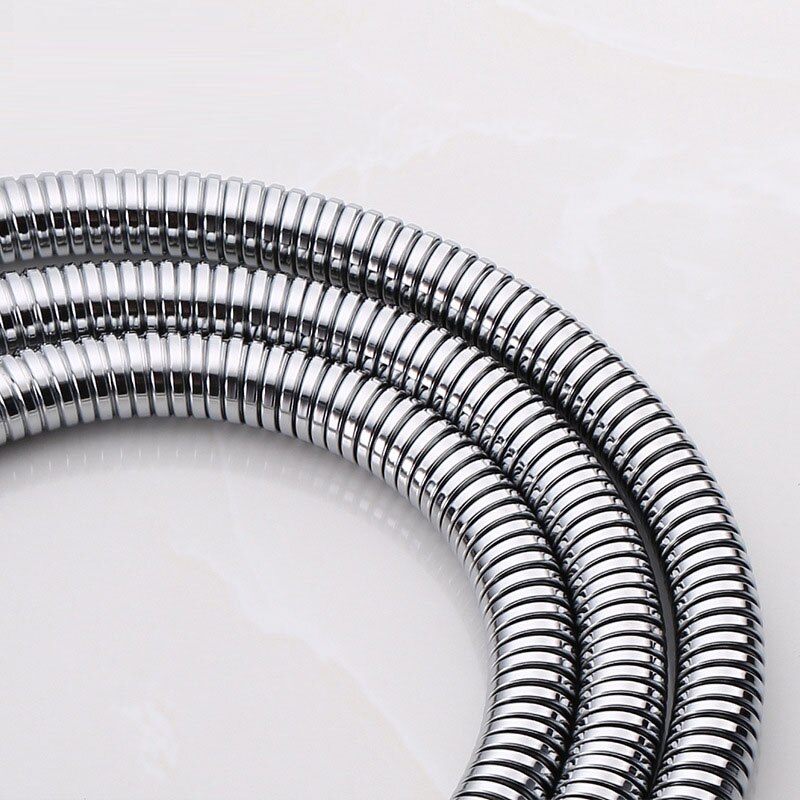 Manguera Flexible de acero inoxidable para ducha, tubo de fontanería Flexible de agua para baño, reforzado, 1,5 m