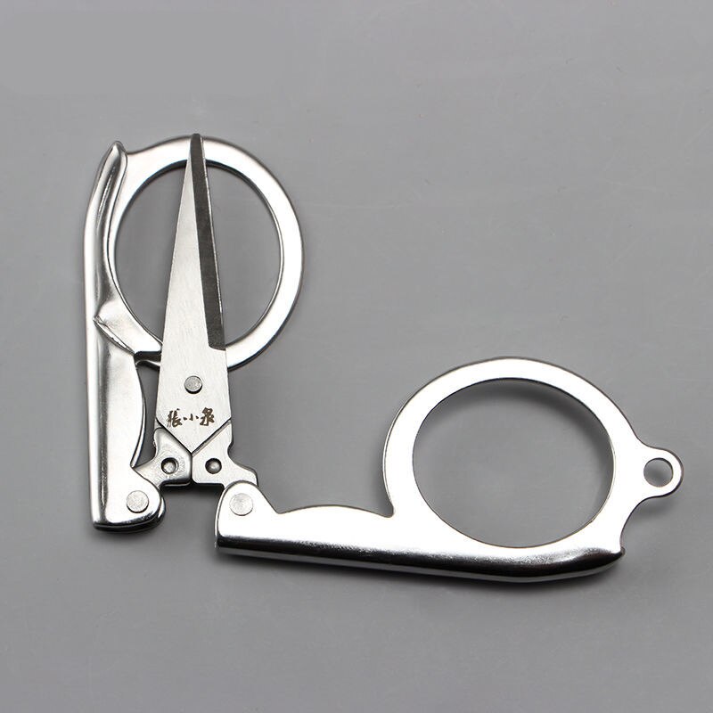 Edelstahl Mini Falten Schere Nagel Knipser Kleine Schere Tragbare Tragbare Reise Fisch Draht Schere Kleine