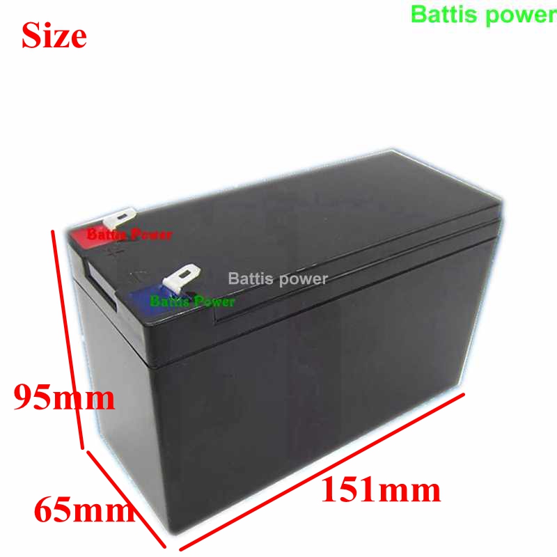 12v 7ah 8ah 10ah 12ah 15ah 20ah litium-ion litiumbatteri for sprøytevekt tilgangskontroll barn lekefly  + 1a lader