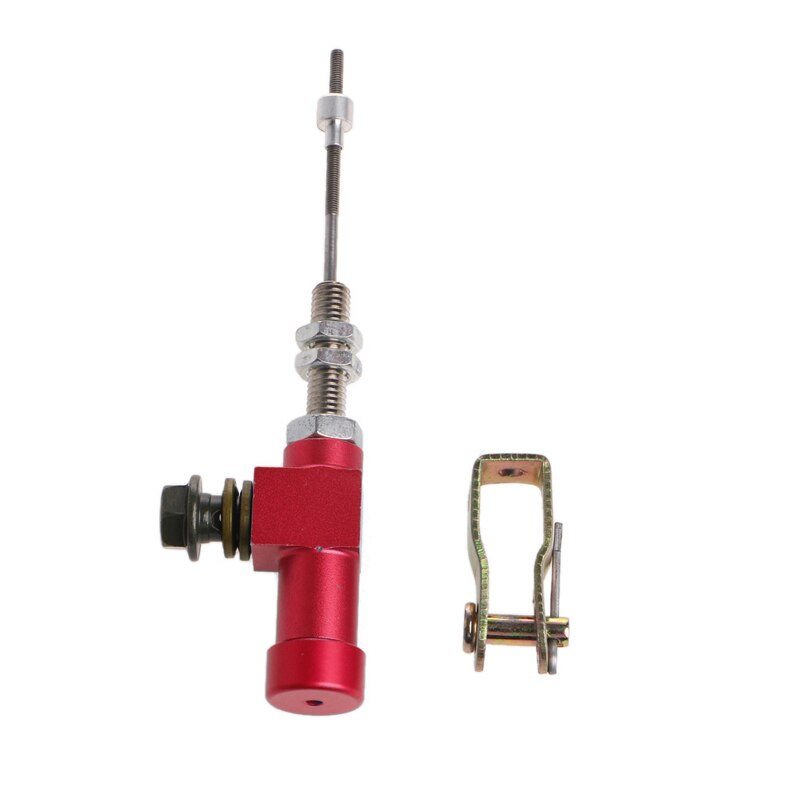 Motorcycle Hydraulic Clutch Master Cylinder Rod Brake Pump M10x1.25mm Aluminum: Red