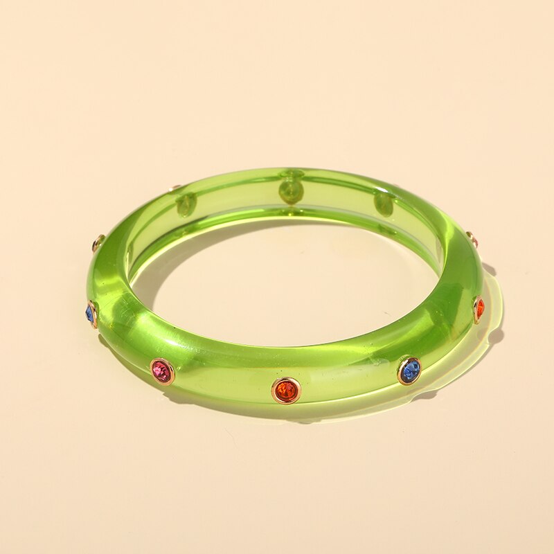 Pulseras de abalorios coloridos de Desinger para mujer, brazalete indio grande de lujo, joyería de de cristal,: KB230-3