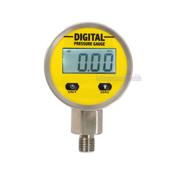 Digitalt display olietryk hydraulisk måler tryk testmåler 3v 0-250 bar /25 mpa npt 1/4 for gas vand olie holdbar