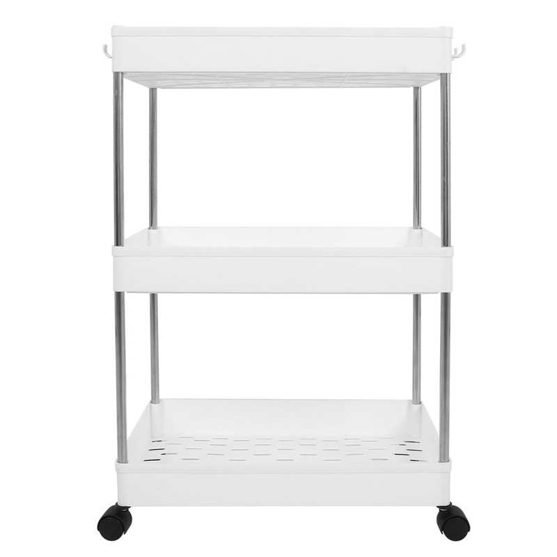 acrylic box drawer organizer Floor-Standing Multi-Layer Storage Rack Trolley Cart with Casters for Kitchen Bedroom Bathroom
