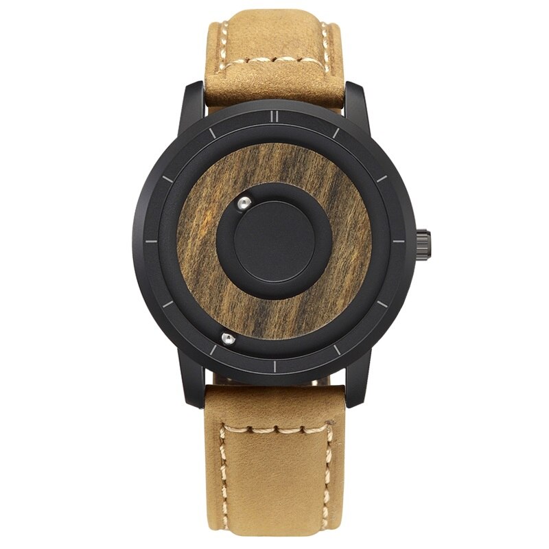 EUTOUR Magnet Uhren männer uhr frauen uhren Lässig Quarzuhr Einfache Männer Minimalistischen Holz zifferblatt