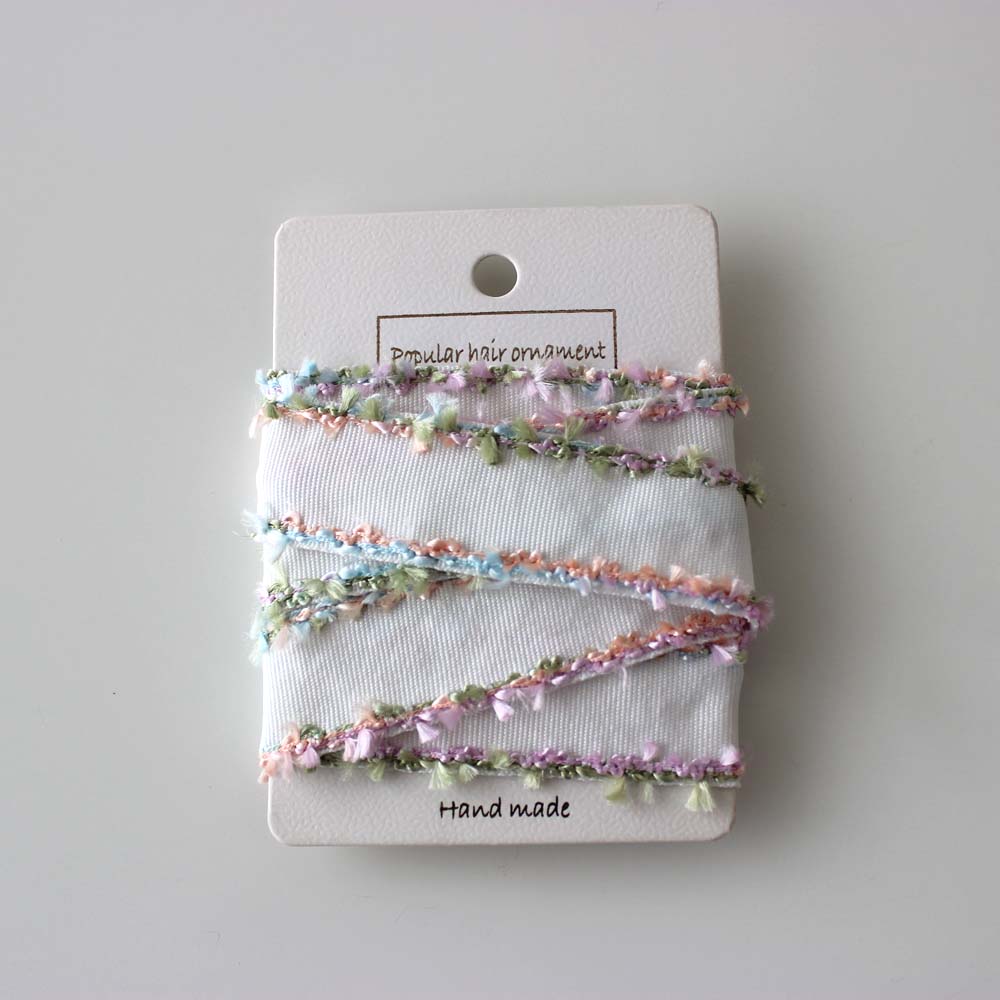 1 Yard 2.5cm Embroidered Lace Trim Ribbon Fabric webbing Grosgrain Trimming Handmade DIY Costume Dress Sewing Supplies Craft: black