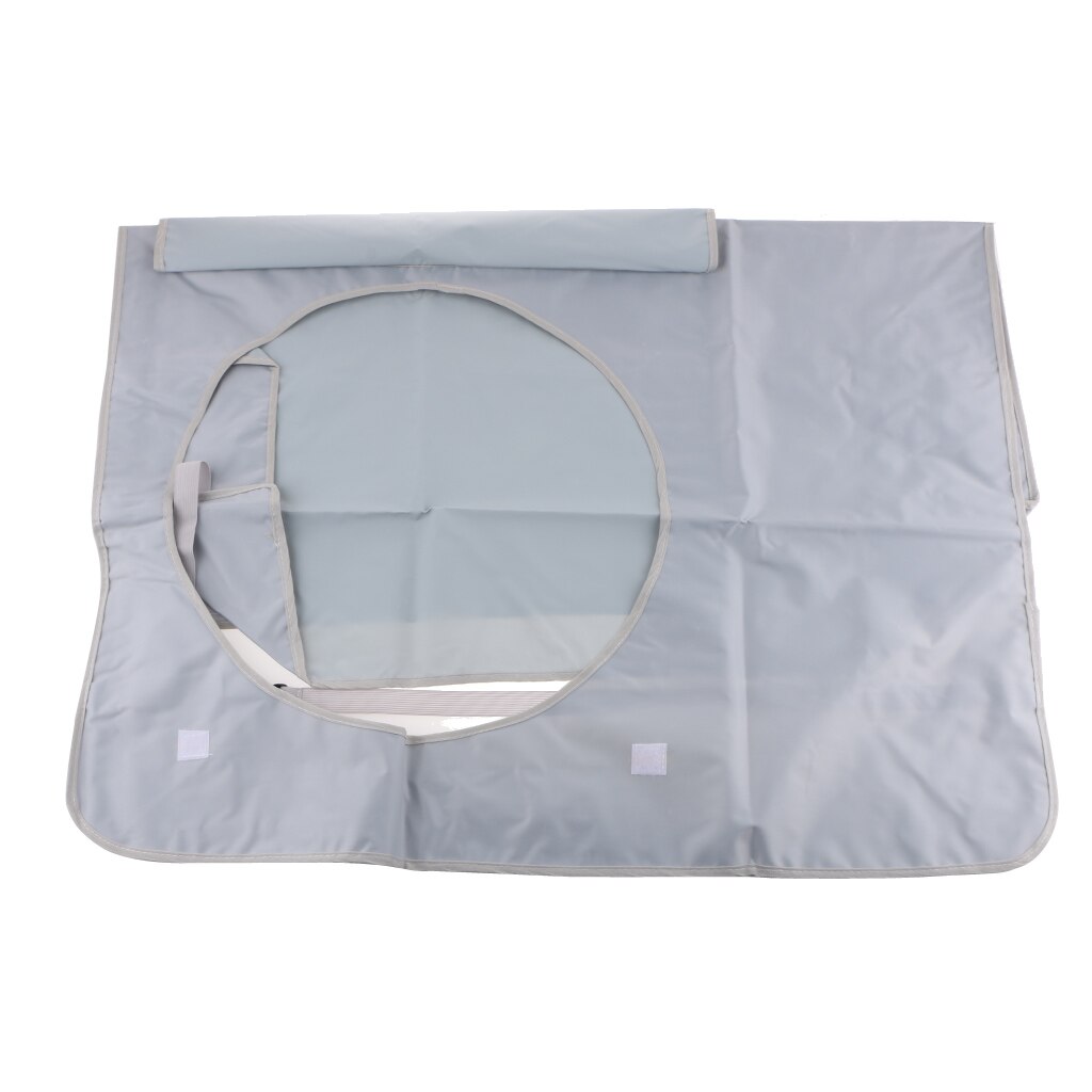 Outdoor Working Air Conditioner Cover Dust Rain Snow Proof Cover Protector: Silver Grey 78x55x2