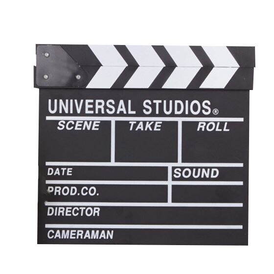 Top Deals 12X11 Inch/30Cm X 27Cm Houten Directeur Film Film Slateboard Klepel Board