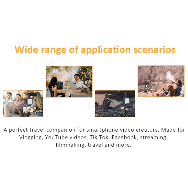 Smartphone Vlogging Kit LED Camera light with Tripod and Phone Holder Video Recording Equipment Light Tripod For Indoor Outdoor