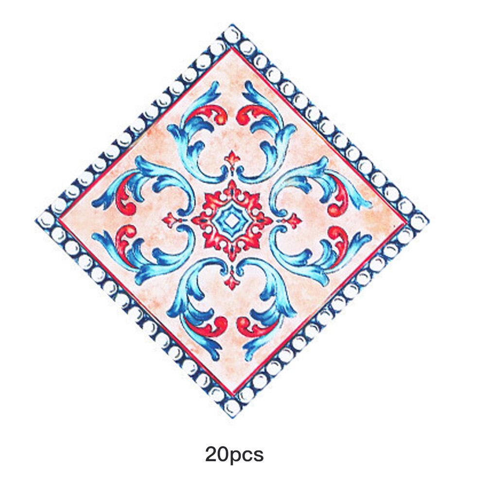PVC Self Adhesive Ceramic Tile Sticker Waterproof Wall Sticker Art Diagonal Floor Stickers Kitchen House Decoration: 02