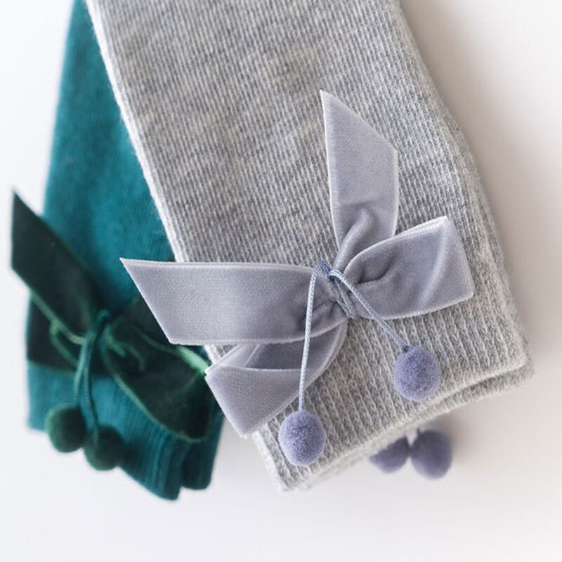 Chaussettes hautes pour bébé fille, chaussettes longues en coton, accessoires pour bébé de 0 à 3 ans, automne et hiver