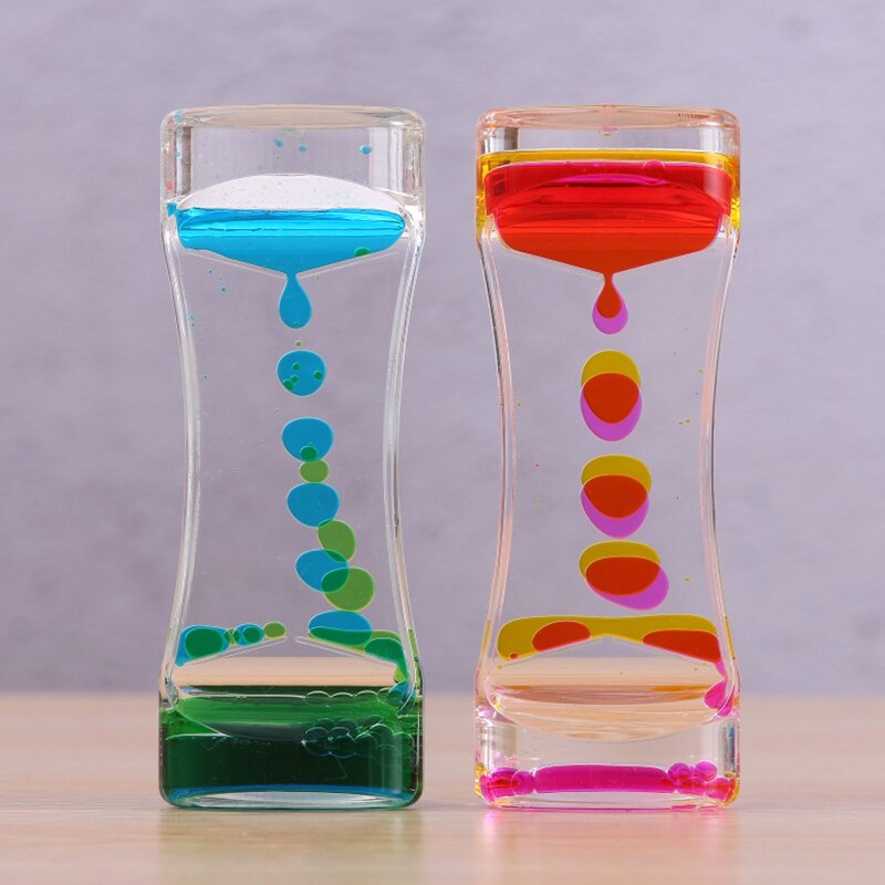 Temporizador de movimiento líquido para juguetes sensoriales calmantes temporizador de movimiento líquido para decoración de escritorio, de novedad, BV789