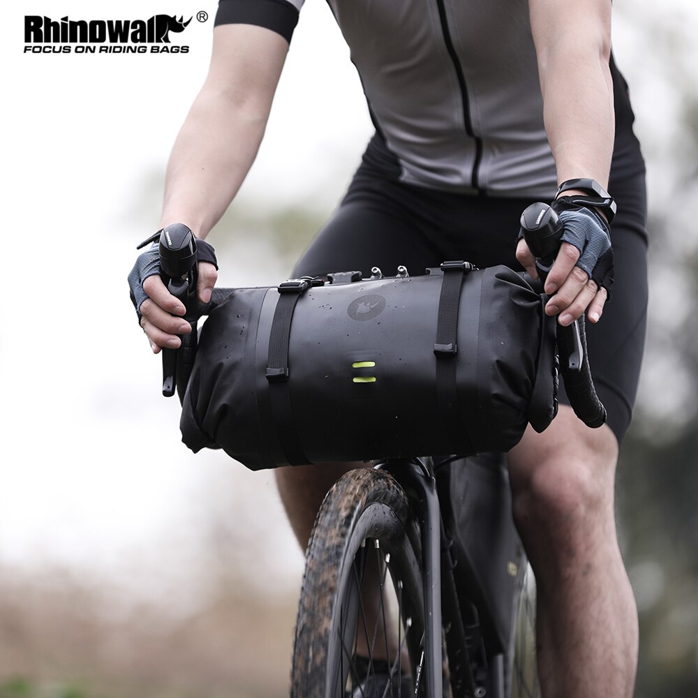 Rhinowalk Neue Fahrrad Tasche Wasserdichte Fahrrad Lenker Tasche Vorderseite Rahmen MTB Große Kapazität Lagerung Rucksack Radfahren Zubehör