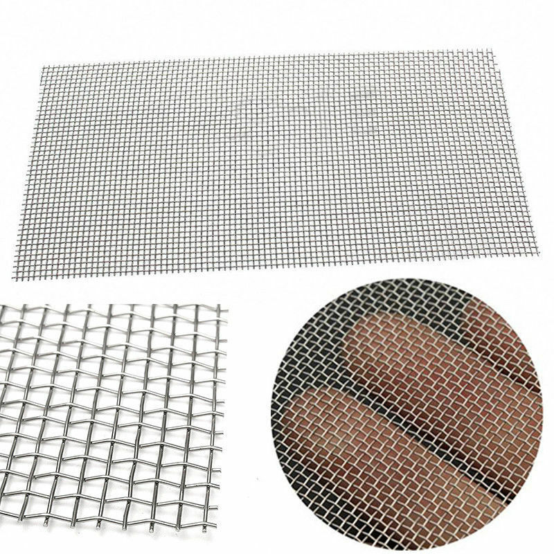 4-400 mesh 30 x 30cm ruostumaton teräsverkko suodatin verkko metalli etukorjaus kiinteä verkko suodatin kudottu lanka seula levy suodatin