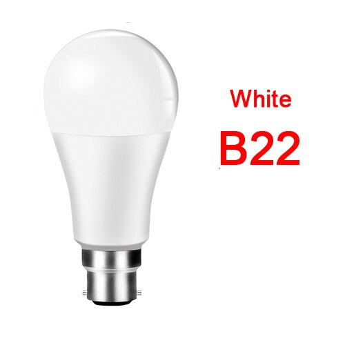 15W Smart Lamp B22 E27 Wifi Led Lamp 85-265V Smart Home App Wifi Afstandsbediening wake Up Tafellamp Alexa Google Assistent: B22 15W White