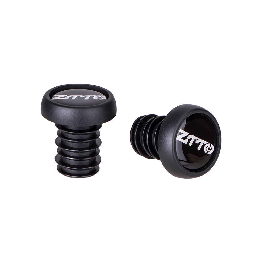 ZTTO 2 pezzi MTB tappi terminali manubrio bici da strada gel di silice tappi manubrio manubrio colorato estremità manubrio tappi tappi: nero