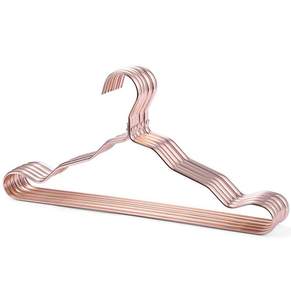 1pc Clothes Hanger Drying Rack Aluminum Alloy Anti-skid Hanger For Clothes Wardrobe Storage Hanger: 02