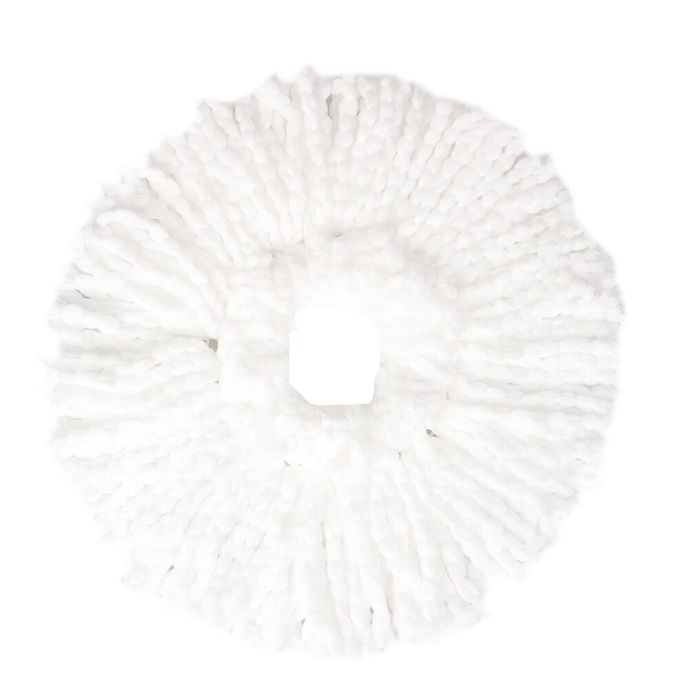 White Mop Floor Microfiber Rotating Head Easy Spinning Bucket 360° Magic Mop head