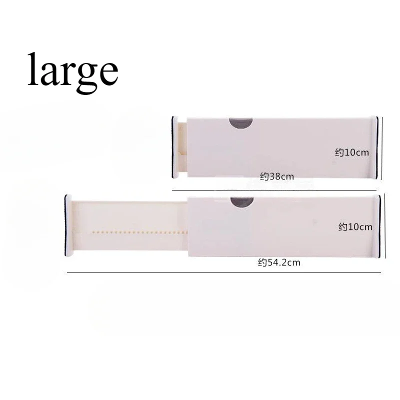 T Drawer Divider Adjustable Home Organization Dividers White Plastic Partition Holder Retractable Drawer Dividers: Gold