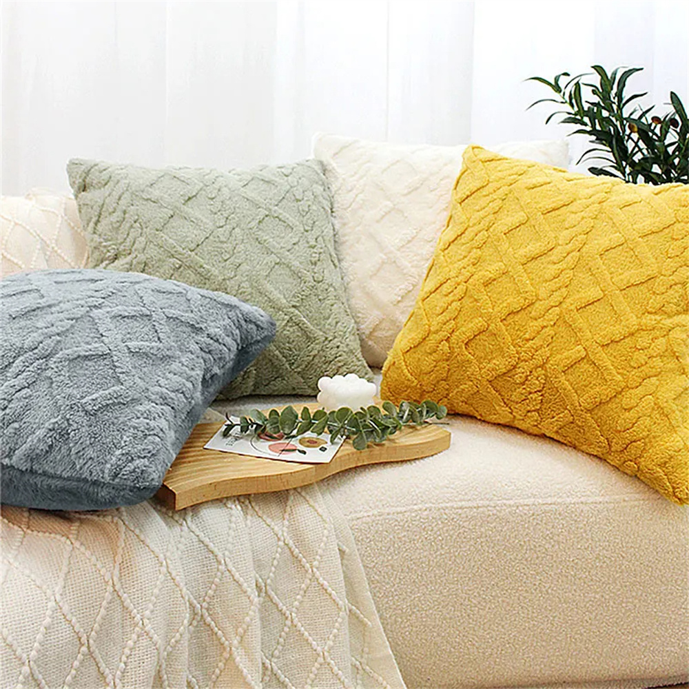 Olanly putetrekk 45 x 45cm mykt plysjputetrekk til sofa putetrekk bomull hjemmedekor sofa putetrekk 50 x 50