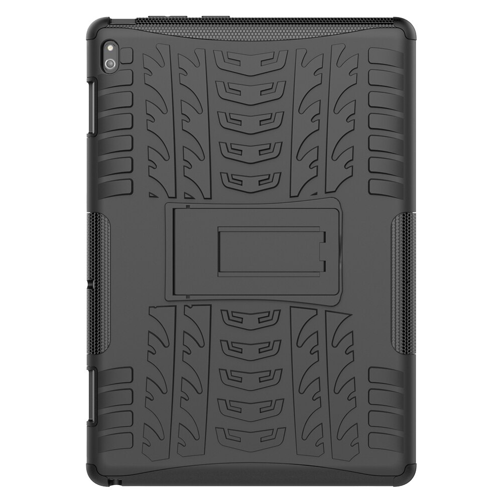 For Lenovo Tab E10 Case 10.1 inch TB-X104F TB X104F Case Shockproof Armor TPU+PC Hybrid armor Stand Tablet Cover: Black