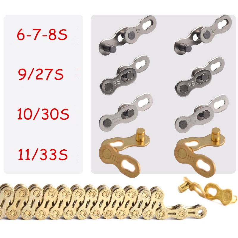 MTB Road Bike Chain Magic Buckle Mountain Bike Bicycle Chain Buckle Connector 6s-11s Speed Master Missing Link for SHIMANO Sram